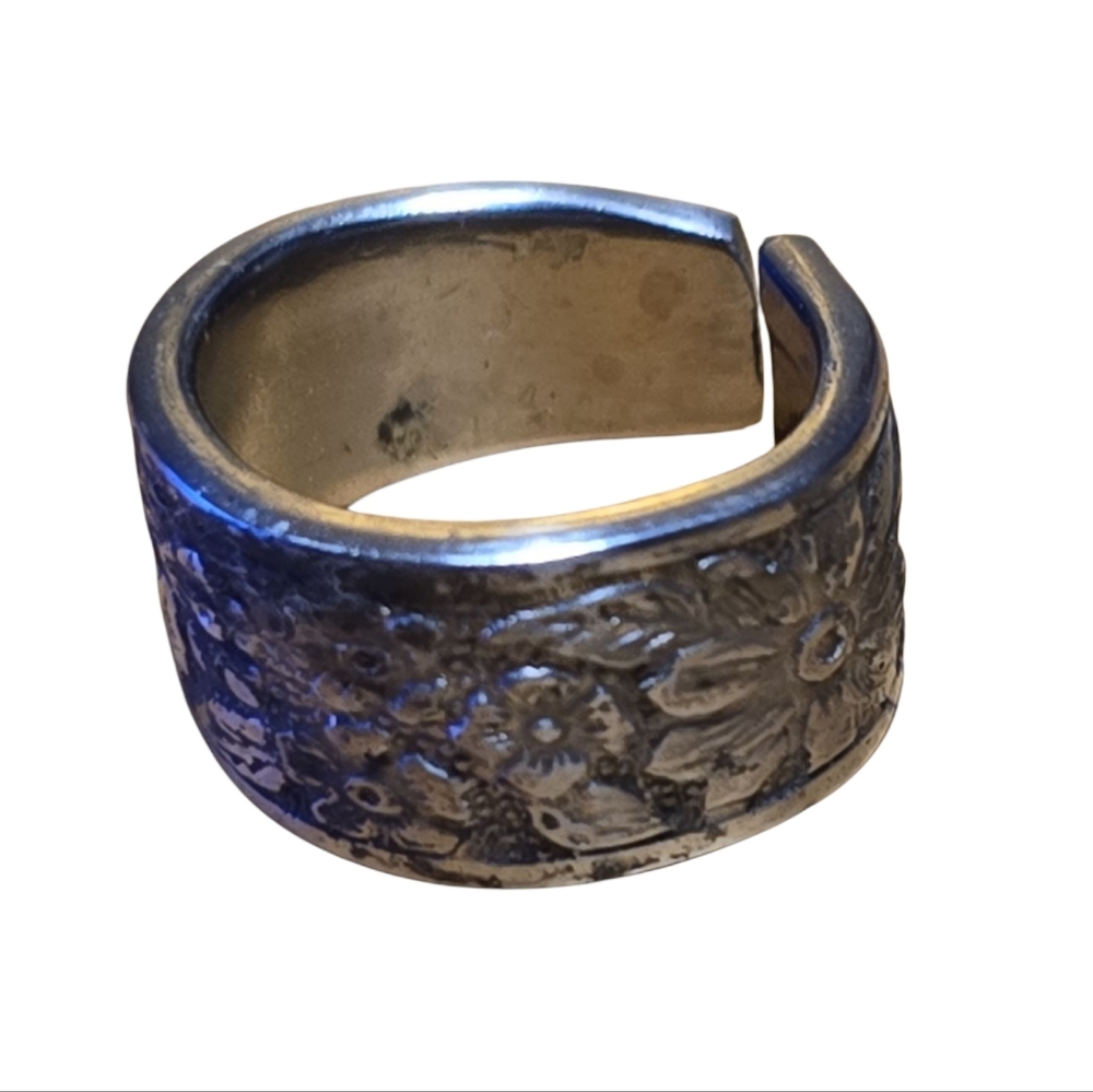 Reclaimed Handforged Flatware Ring Sz 5